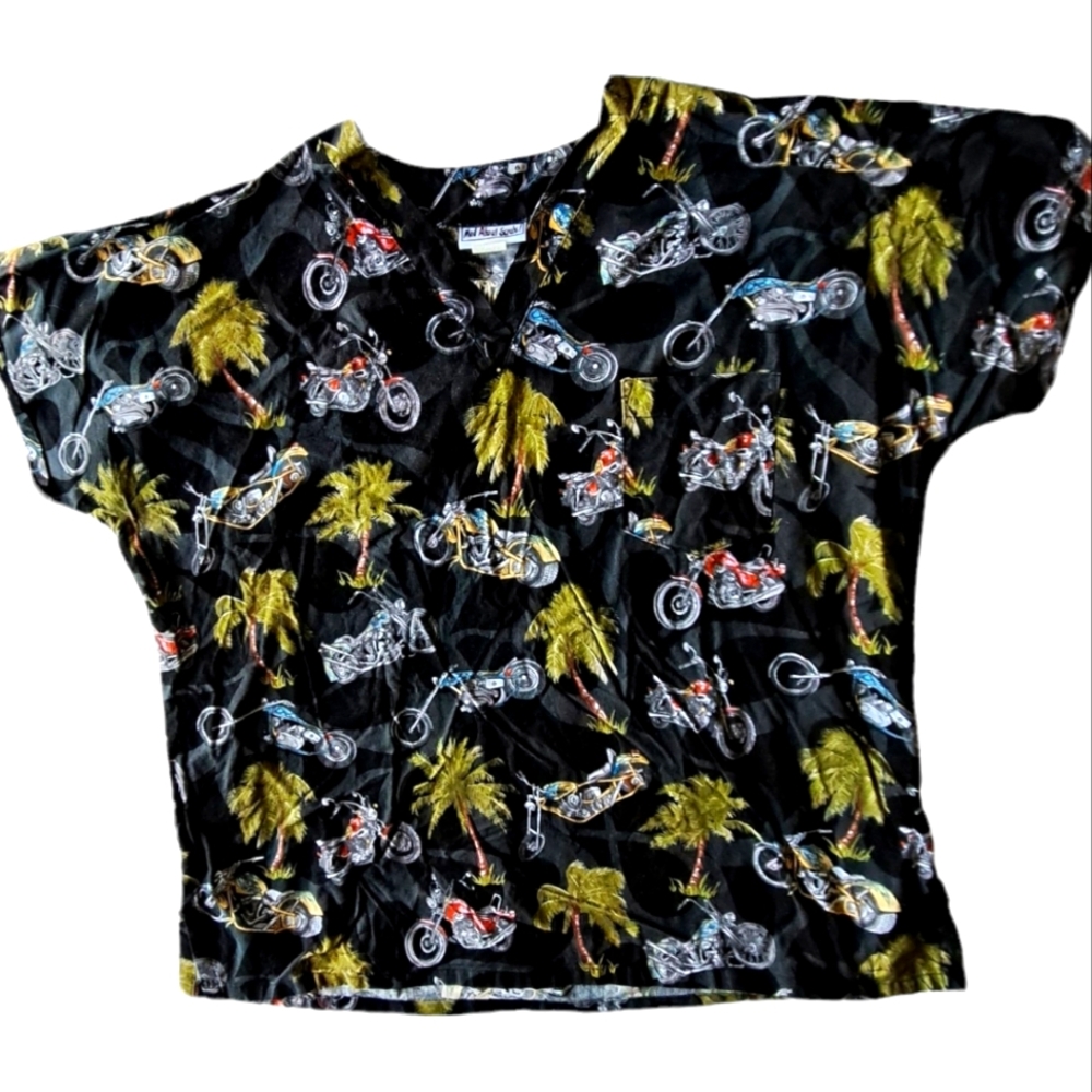 Mad About Scrubs Tropical Chopper Top